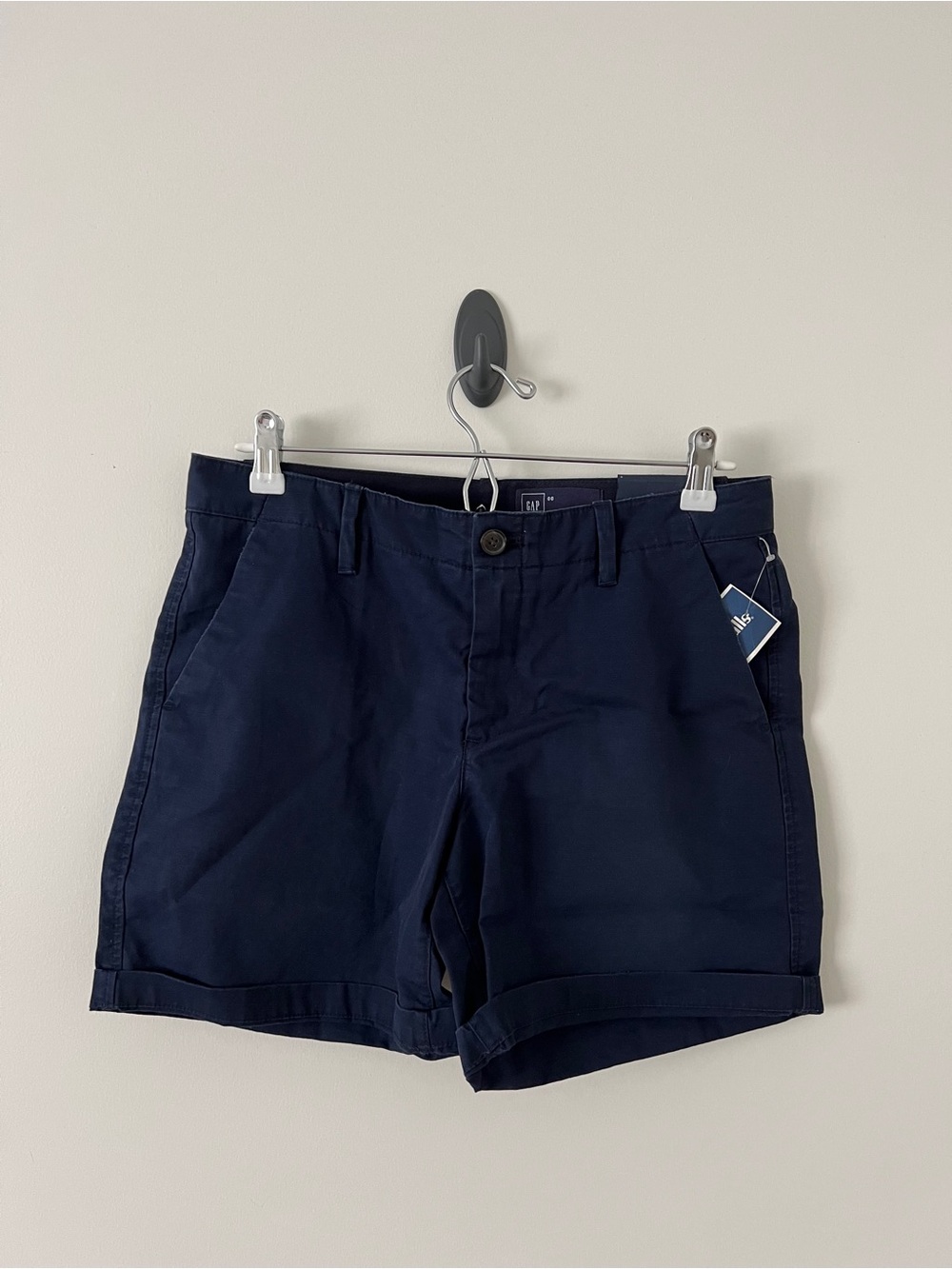 GAP Navy Cotton Chino Bermuda Shorts